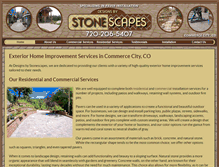Tablet Screenshot of designsbystonescapes.com